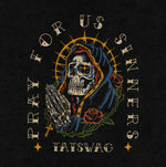 TATSWAG   Pray For Us Sinners Premium - TatSwag Art Collective  tattoo t-shirts  tattoo clothing